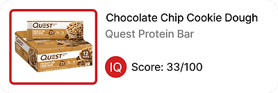 product with low score